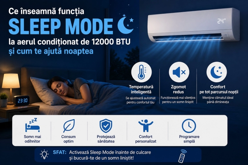 Ce este Sleep Mode la aerul conditionat si cum se foloseste corect