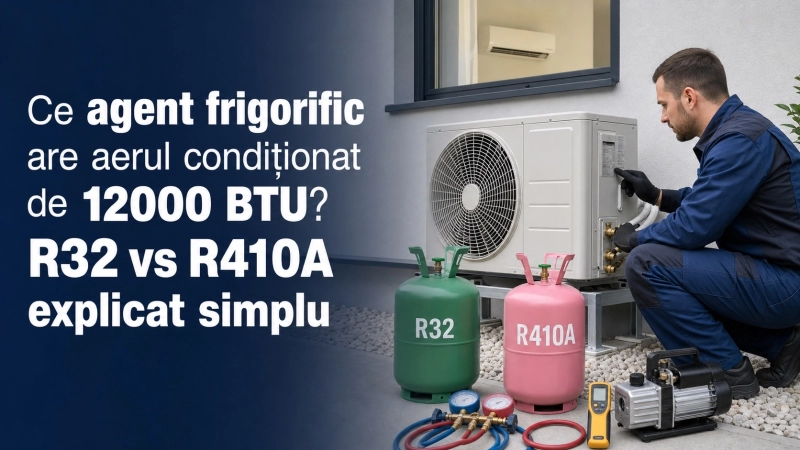 R32 sau R410A? Ce agent frigorific este mai bun pentru un aparat de aer condiționat